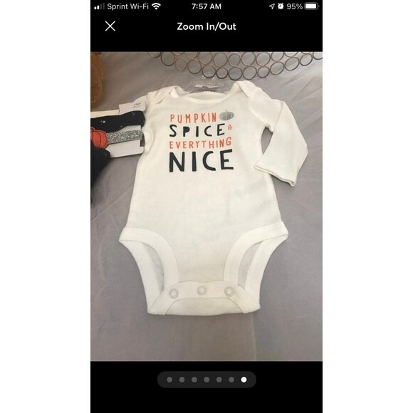 NEW Carter's 0-3 month Fall/Thanksgiving set costume - Picture 7 of 7